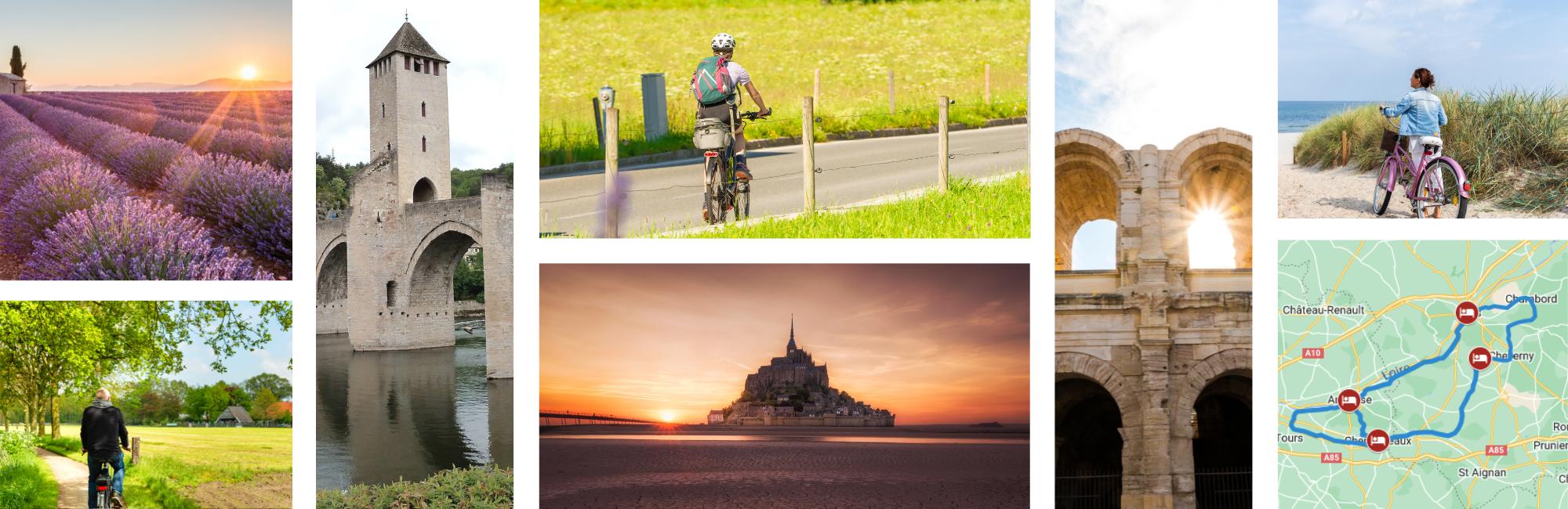 Cycling a roundtrip in France