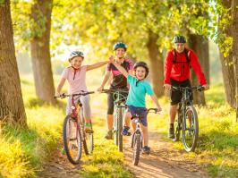 Family cycling - French Bike Tours